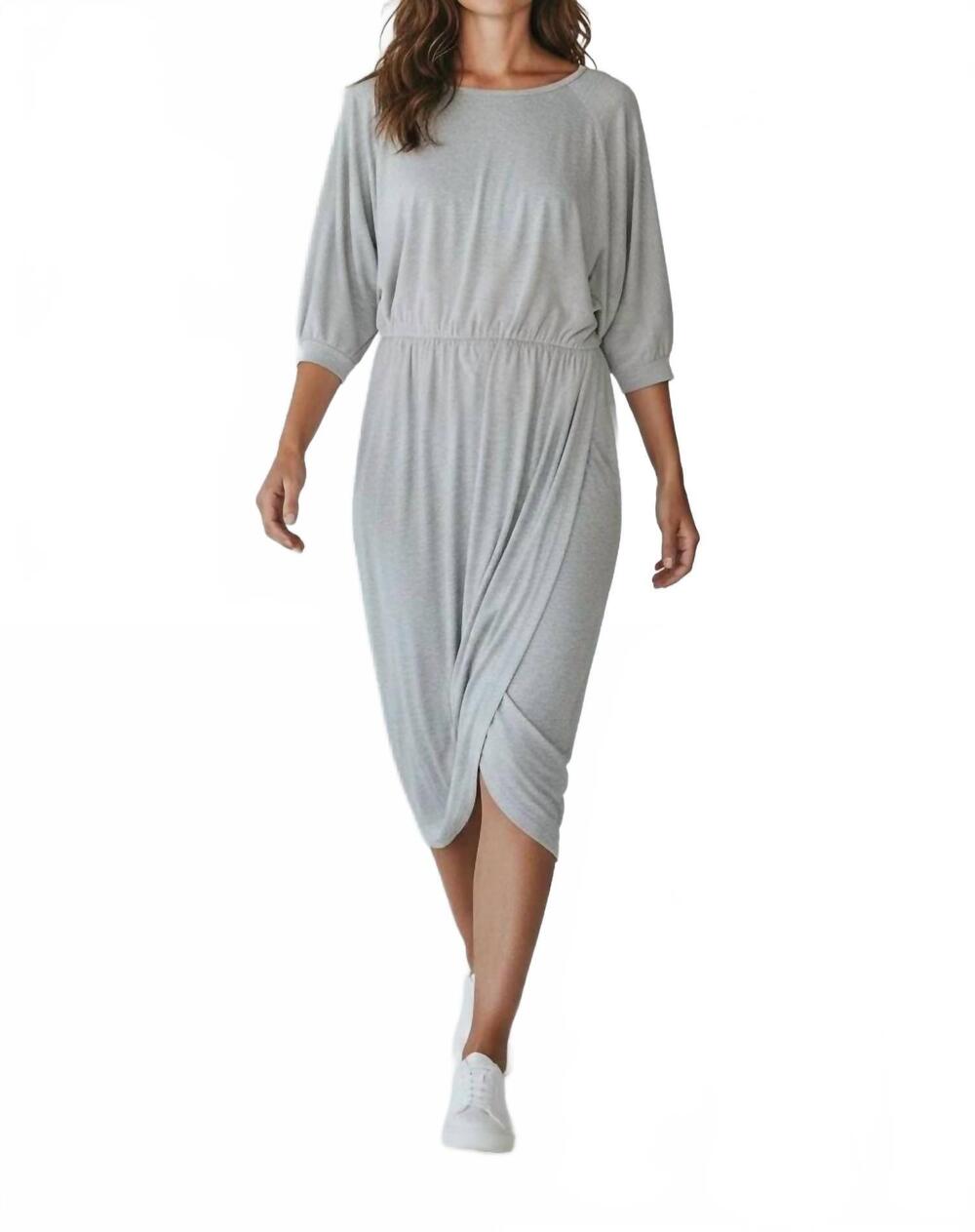 NEW ELAN heather dress in grey